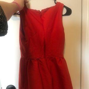 J crew mini orangy red dress